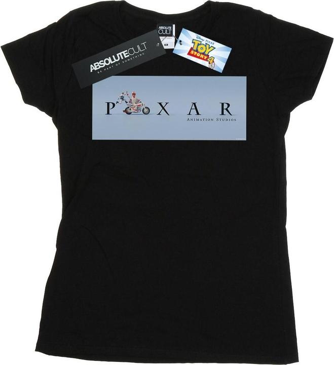 Immagine prodotto Disney Toy Story 4 Duke Caboom Pixar Studios Logo Maglietta Donna (XL)