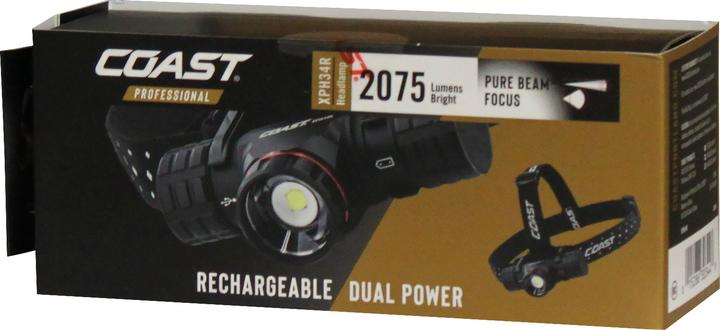 Actual product image Coast XPH34R rechargeable headlamp, 2075 lumens - Vending Pack (2075 lm)