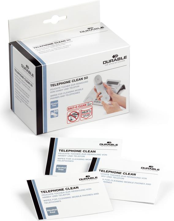 Actual product image Durable Telephone Clean 50 578502 Cleaning cloths 50 pieces (50 x)