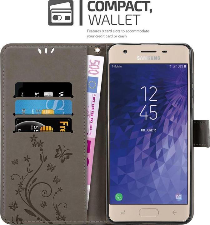 Image du produit Cadorabo Couverture du livre de fleurs (Samsung Galaxy J3 (2018))