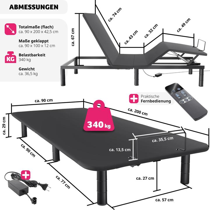 Immagine prodotto tectake Comfort Easy Flex (90 x 200 cm)