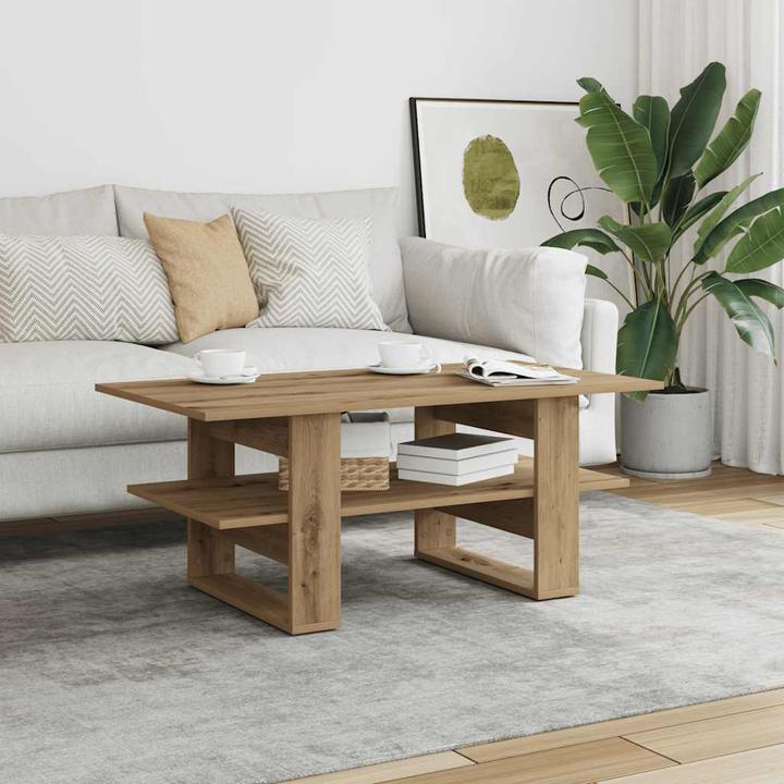 Actual product image VidaXL Coffee table Artisan oak 102x55x42 cm wood-based material (102 x 55 x 42 cm)