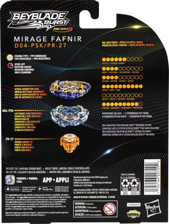 Produktbild Hasbro Bey Ps Mirage Fafnir (Multilingual)