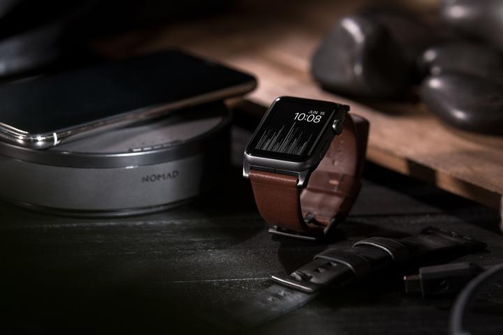 Immagine prodotto Nomad Cinghia di connessione moderna (44 mm, Acciaio inossidabile, Cuoio)