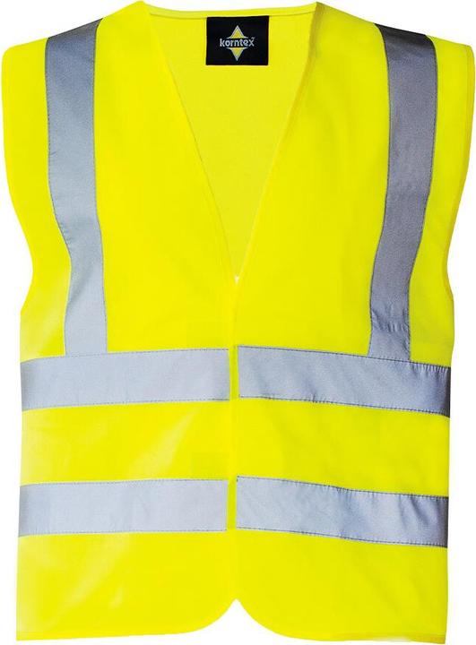 Korntex High visibility waistcoat with 4 reflective stripes (5XL)