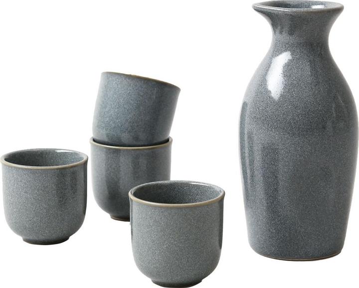 Actual product image Esmée Sake Set "Tsuki" Ceramic with Pitcher and 4 Cups (300 ml, 1 x)