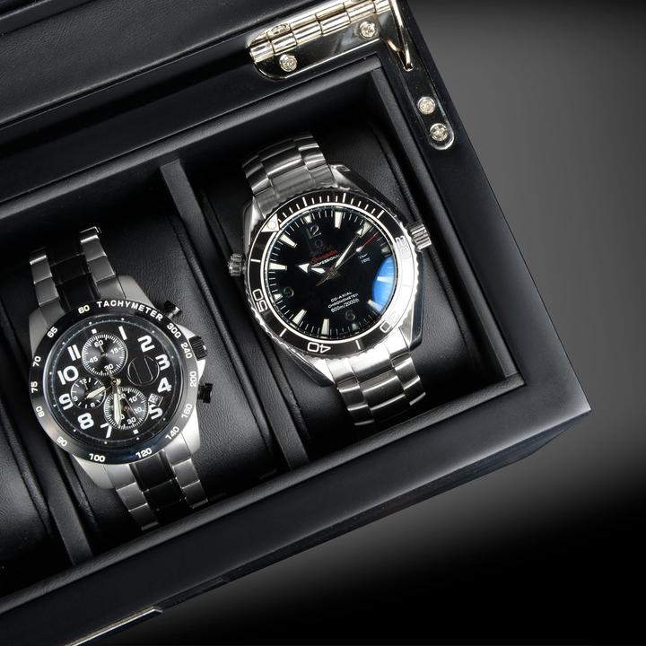 Immagine prodotto Heisse & Söhne Scatola dell'orologio Monteray 5 ash - nero satinato