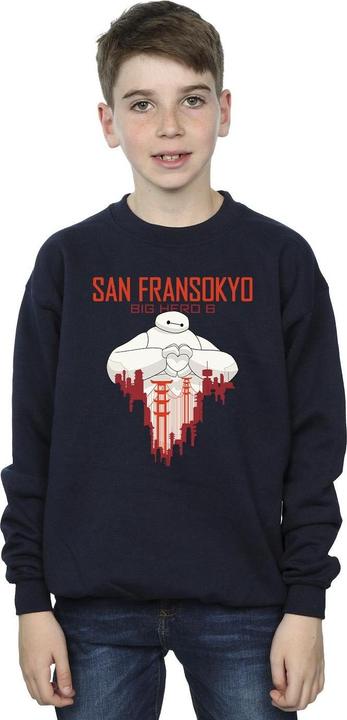 Immagine prodotto Disney Big Hero 6 Baymax San Fransokyo Heart Felpa Ragazzi (104)