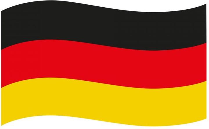 Actual product image Trenddeko Germany flag in the wind (20 x 12 cm)