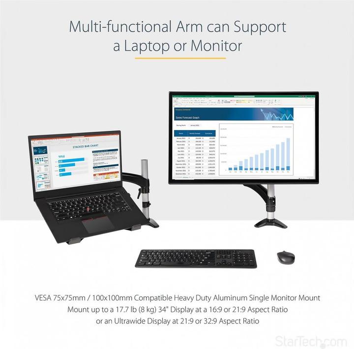 Produktbild StarTech .com Monitorhalter (Tisch, 34.02")