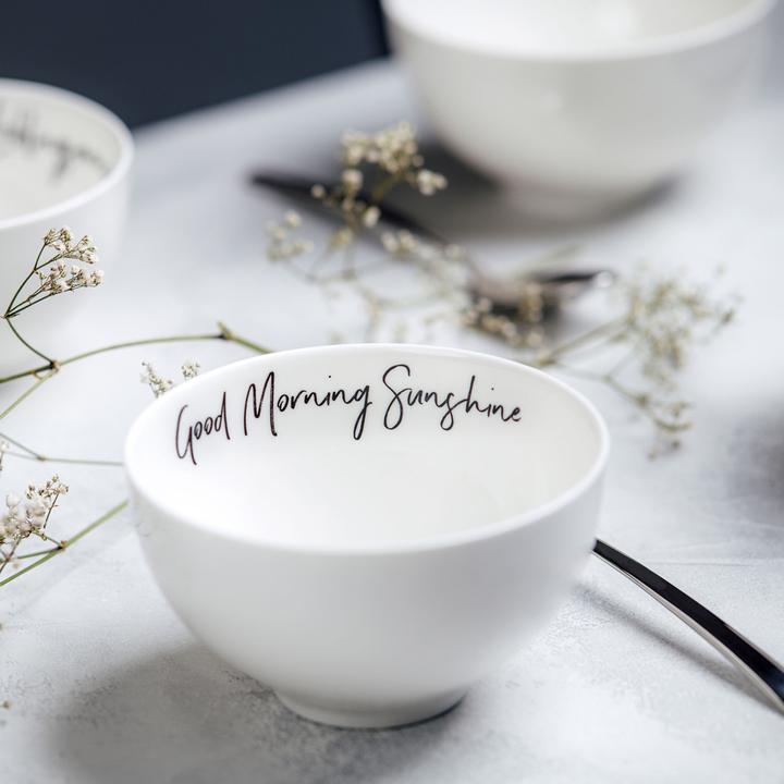 Image du produit Villeroy & Boch Multipack Statement Bol Good Morning Sunshine - 4 pièces (13.80 cm, 0.47 l, 4 x)