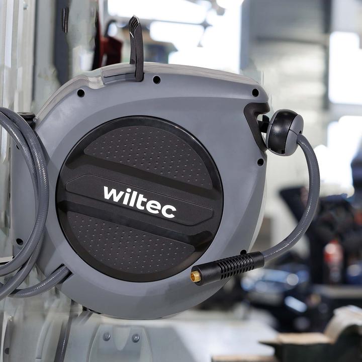 Actual product image Wiltec Compressed air hose reel 20m compressed air hose reel 17 bar reel