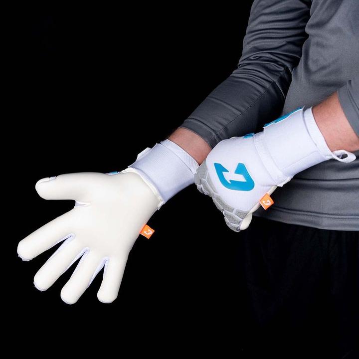 Produktbild Catch & Keep Fussballhandschuhe Fly White Soul Gr. 10 Weiss Torwart Keeper Goalie Handschuhe (10)