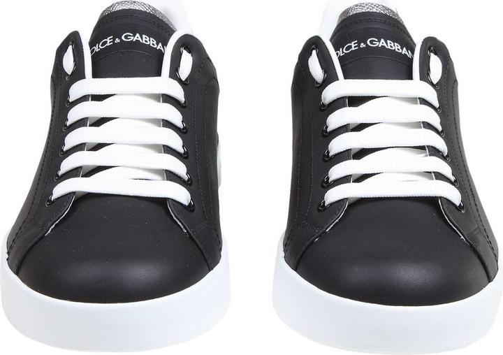 Produktbild Dolce & Gabbana portofino sneakers in black nappa calfskin (39)