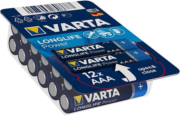 Immagine prodotto Varta Scatola di alimentazione LONGLIFE (12 pz., AAA, 1260 mAh)
