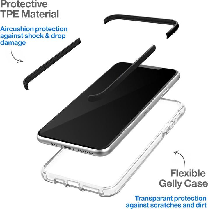 Actual product image Mobilizera Mobilize Shatterproof Cover Til Samsung Galaxy Note10 Lite Sort (Samsung Galaxy Note 10 Lite)