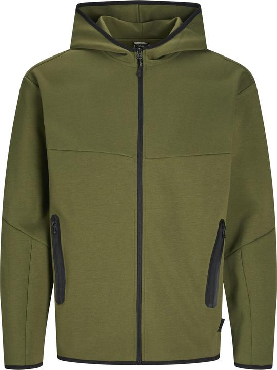 Jack & Jones Einfarbig Kapuzenpullover Kapuzenpullover mit Reissverschluss
