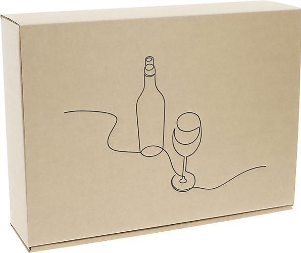 Produktbild kaiserkraft Flaschen-Geschenkkarton Wine Line (3 x)