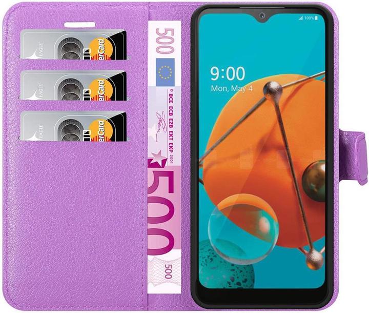 Actual product image Cadorabo Book with stand function cover (LG KQ51)