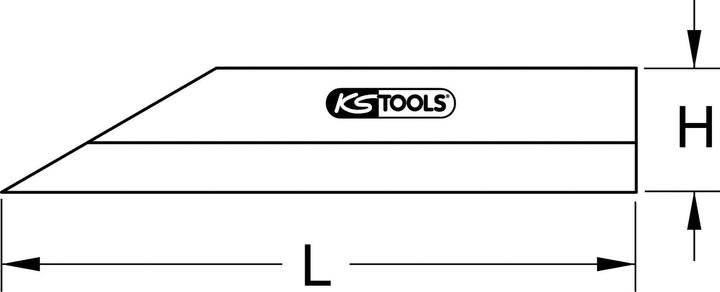Immagine prodotto KS Tools Righello di precisione per capelli, 500 mm (50 cm)