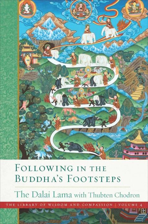 Produktbild Following in the Buddha's Footsteps (Englisch, His Holiness the Dalai Lama, Venerable Thubten Chodron, 2023)