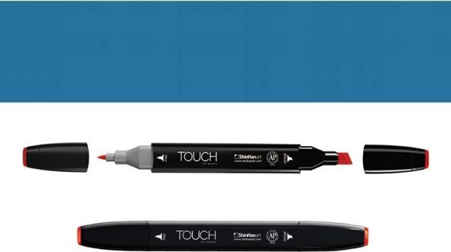 Image du produit Shinhan Stylo feutre 63 Cerulean Blue double pointe (Bleu marine)