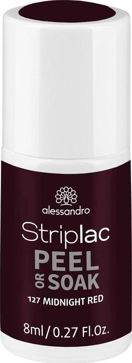Alessandro Striplac Peel or Soak (127 Midnight Red, Abziehbarer Nagellack)