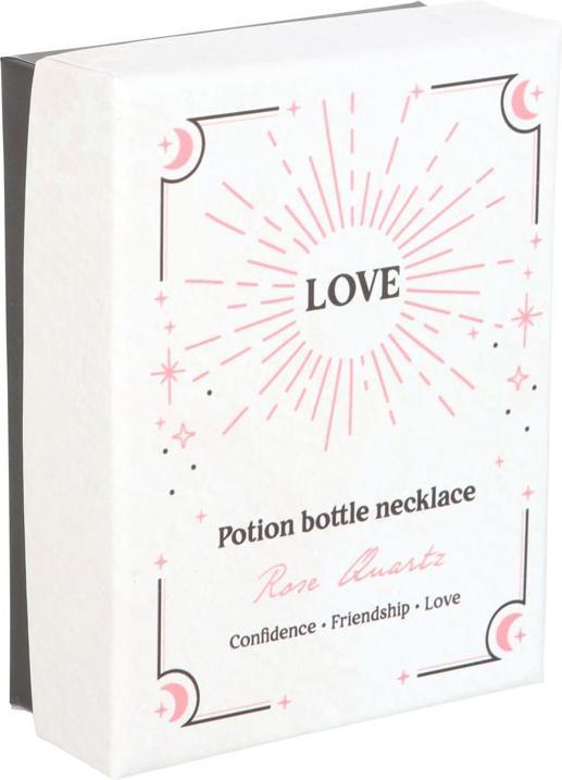 Produktbild Something Different Trankflasche Halskette Love Rosenquarz (100% synthetisches Material)