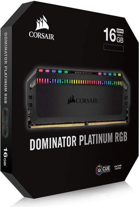 Produktbild Corsair Dominator Platinum RGB (2 x 8GB, 3200 MHz, DDR4-RAM, DIMM)