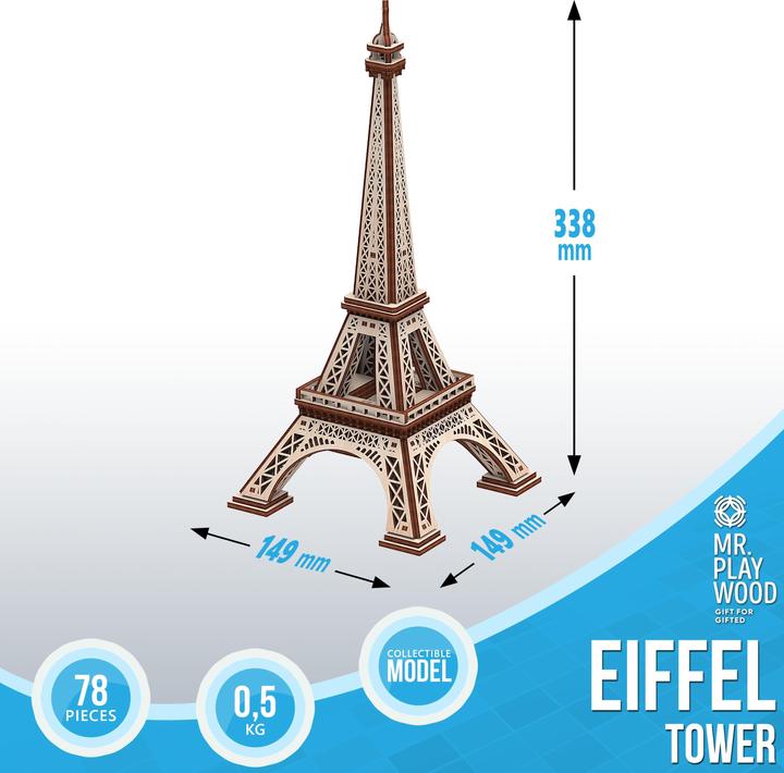 Actual product image Mr Playwood : Eiffel Tower