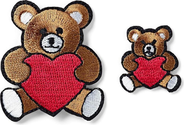 Image du produit Prym Application Teddy, avec coeur, petit et grand (2 x)