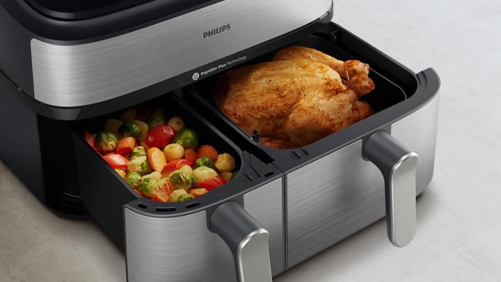 Image du produit Philips Steam Airfryer Dual Basket NA555/09