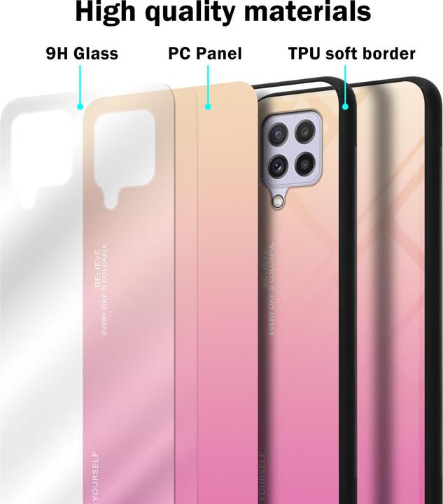 Immagine prodotto Cadorabo Manicotto per vetro in TPU a 2 colori (Samsung Galaxy M22, Samsung Galaxy A22, Samsung Galaxy A32)
