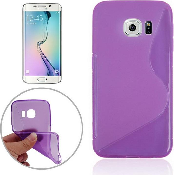 Actual product image König Design Mobile phone case TPU Case for mobile Samsung Galaxy S6 Edge SM G925 Purple / Violet (Samsung Galaxy S6 Edge)