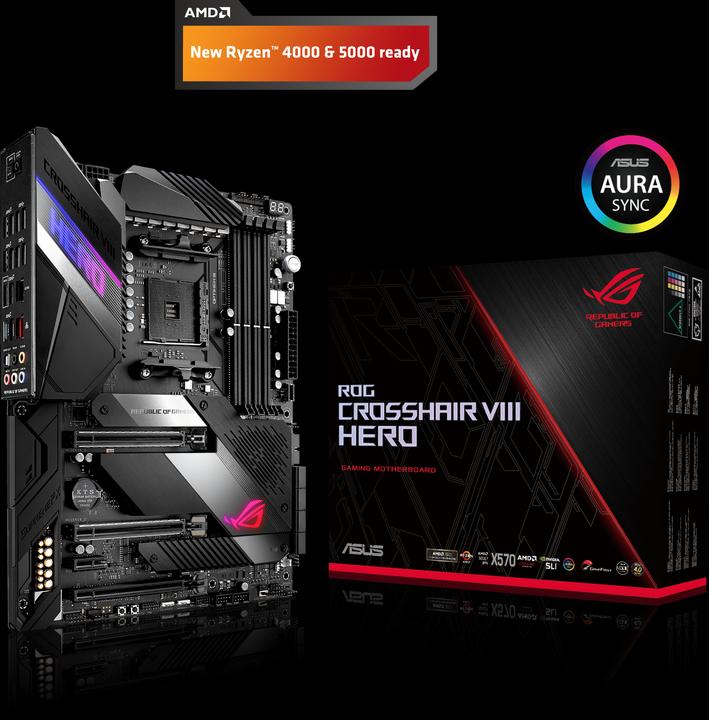 Immagine prodotto ASUS Rog Crosshair VIII Eroe (AM4, AMD X570, ATX)