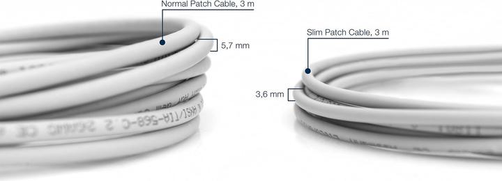 Actual product image Digitus CAT 6A U/FTP Slim patch cord (U/FTP, CAT6a, 3 m)