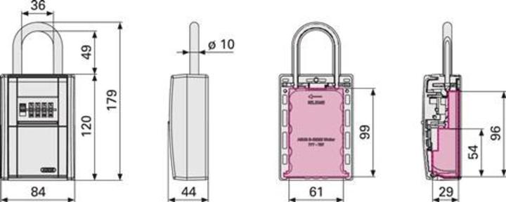Actual product image Abus KeyGarage 797 LED