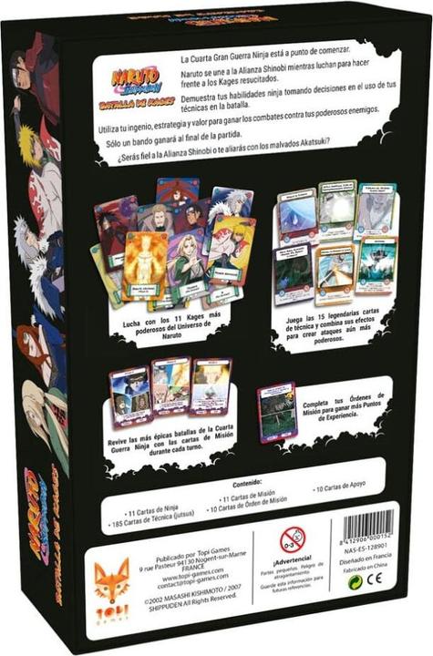 Produktbild Topi games Naruto Kartenspiel Kage Battle *Spanische Version* (Spanisch)
