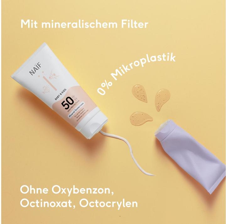 Actual product image Naïf Sun cream (Suntan cream, SPF 50, 175 ml, 225 g)