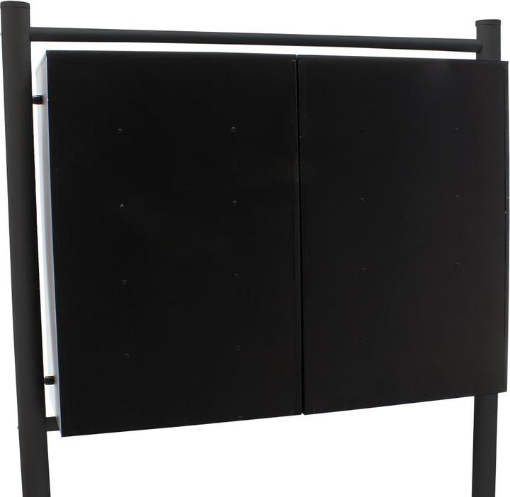 Produktbild Wiltec 10er Briefkastenanlage schwarz 2x5 Fächer Standbriefkasten Briefkasten