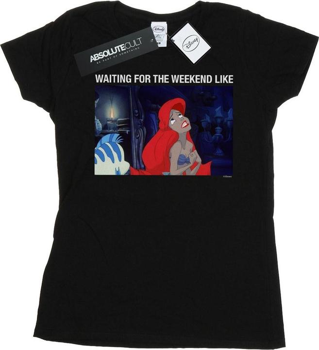 Immagine prodotto Disney The Little Mermaid Waiting For The Weekend Maglietta Donna (XL)