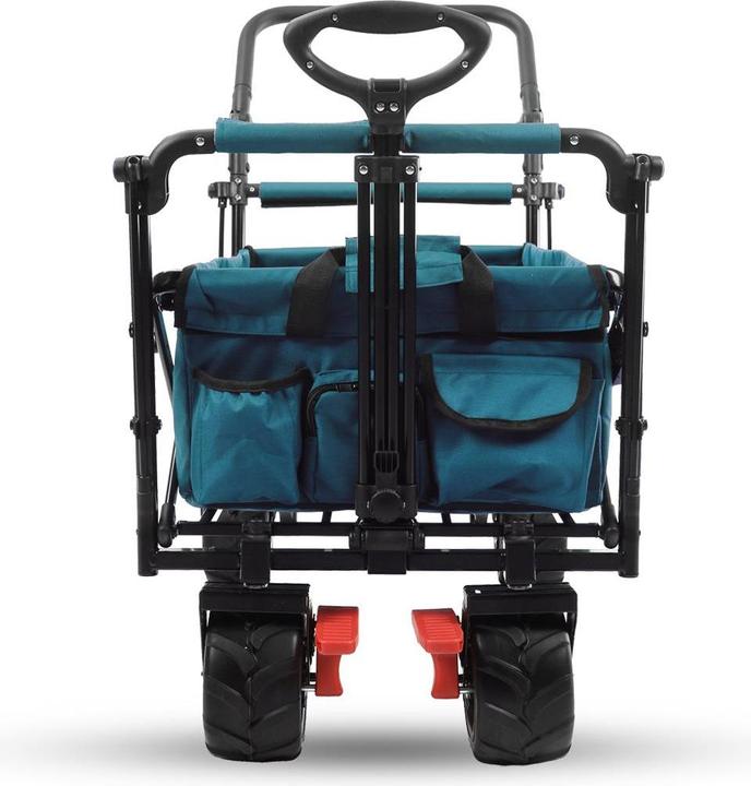 Produktbild Fuxtec Strand-Bollerwagen FX-CTB800 mit UV-geschütztem Sonnendach,Schiebegriff & Innenraumverlängeru