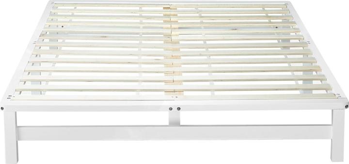 Actual product image Jamb Pallet bed Wooden bed 140x200cm solid wood white (140 x 200)