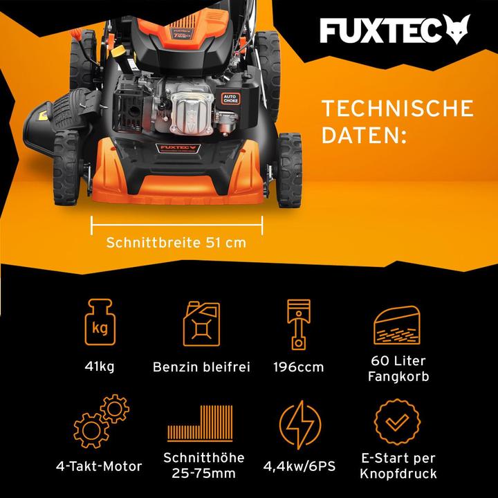 Actual product image Fuxtec FX-RM5196eS-PRO (Petrol)