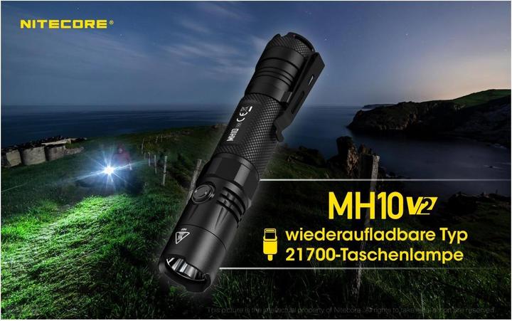 Actual product image Nitecore MH10 V2 - 1200 lumen (14.70 cm, 1200 lm)