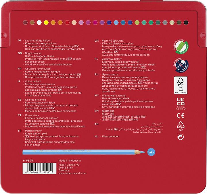 Immagine prodotto Faber-Castell Matite a colori Colore classico (Multicolore, 24 x)