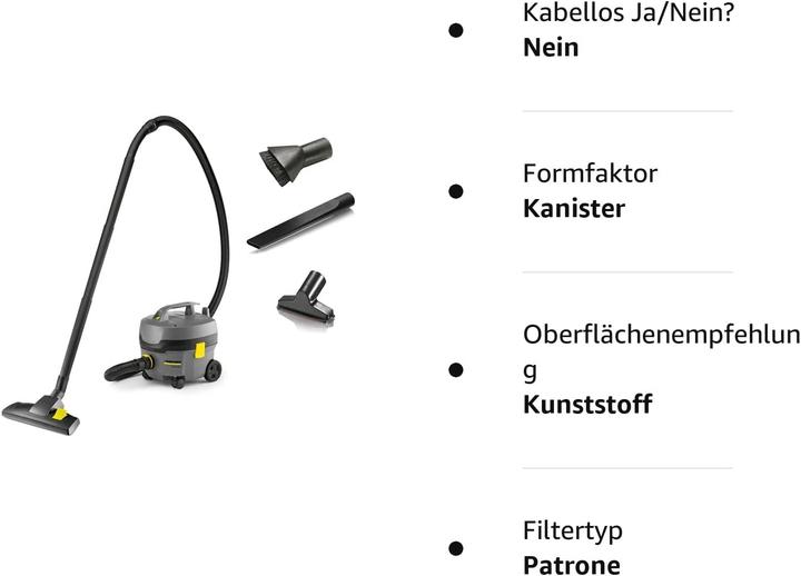 Immagine prodotto Kärcher Aspirapolvere a secco T 7/1 (Aspirapolvere)