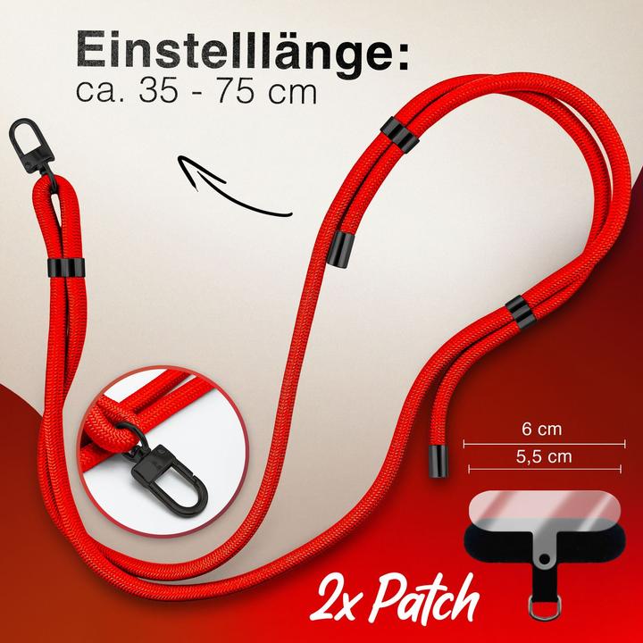 Immagine prodotto Nalia HoldMe Lanyard Handykette - Universal Trageband für Smartphones - Verstellbar, Soft & Elastisch
