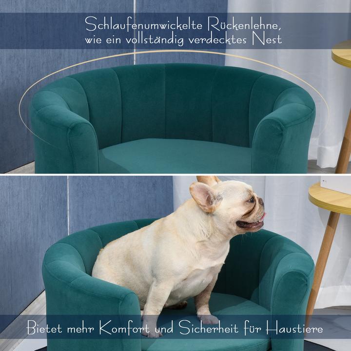Actual product image PawHut Dog sofa with cuddly fabric cover (Dog)