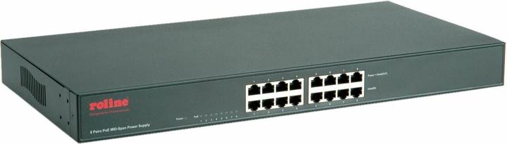 Produktbild Roline 48,30cm (19") PoE MID-Span Power Supply, 8 Midspanports (8 Ports)